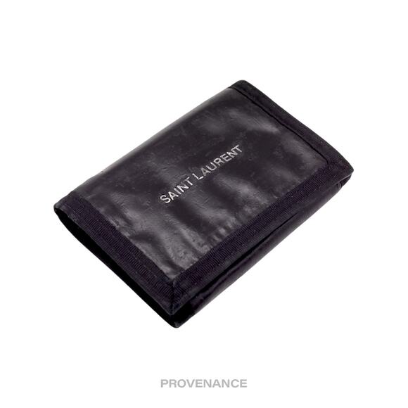 🔴 Saint Laurent Paris SLP Trifold Wallet - Black Technical - Picture 4 of 9